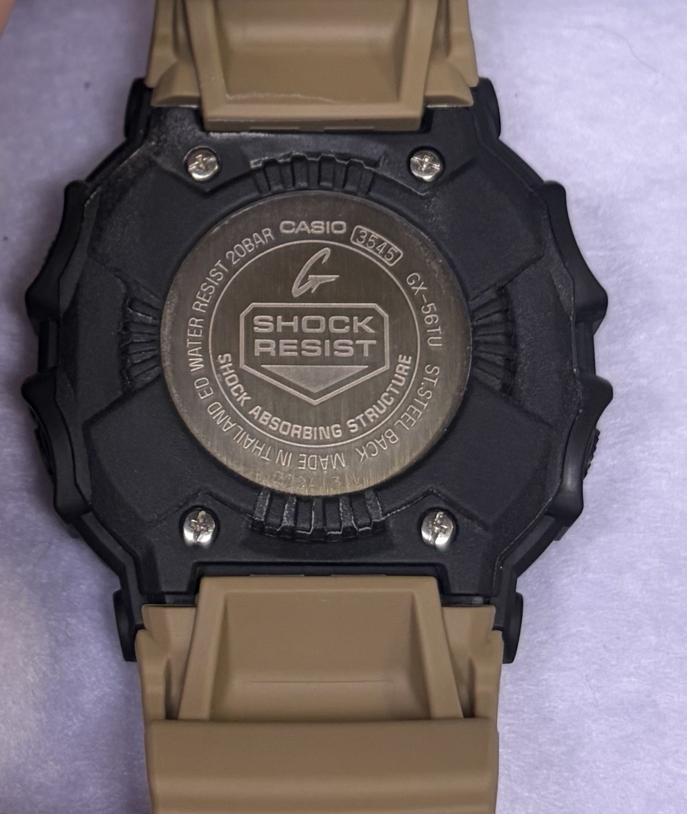 Casio G-Shock GX-56TU-1A5 King Tough Solar Black Tan Box Papers