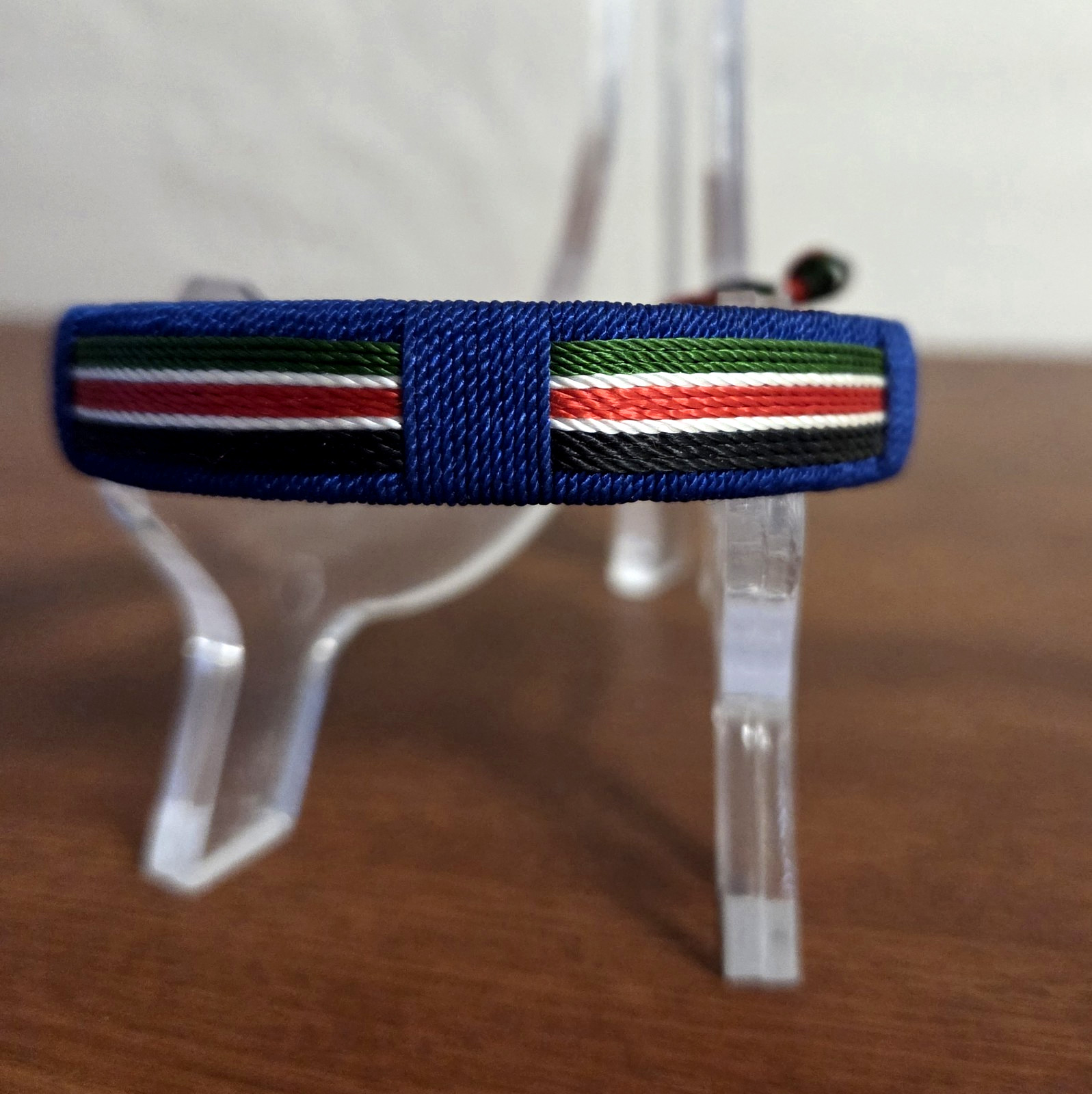 African Handmade Threaded Bracelet Kenyan Flag