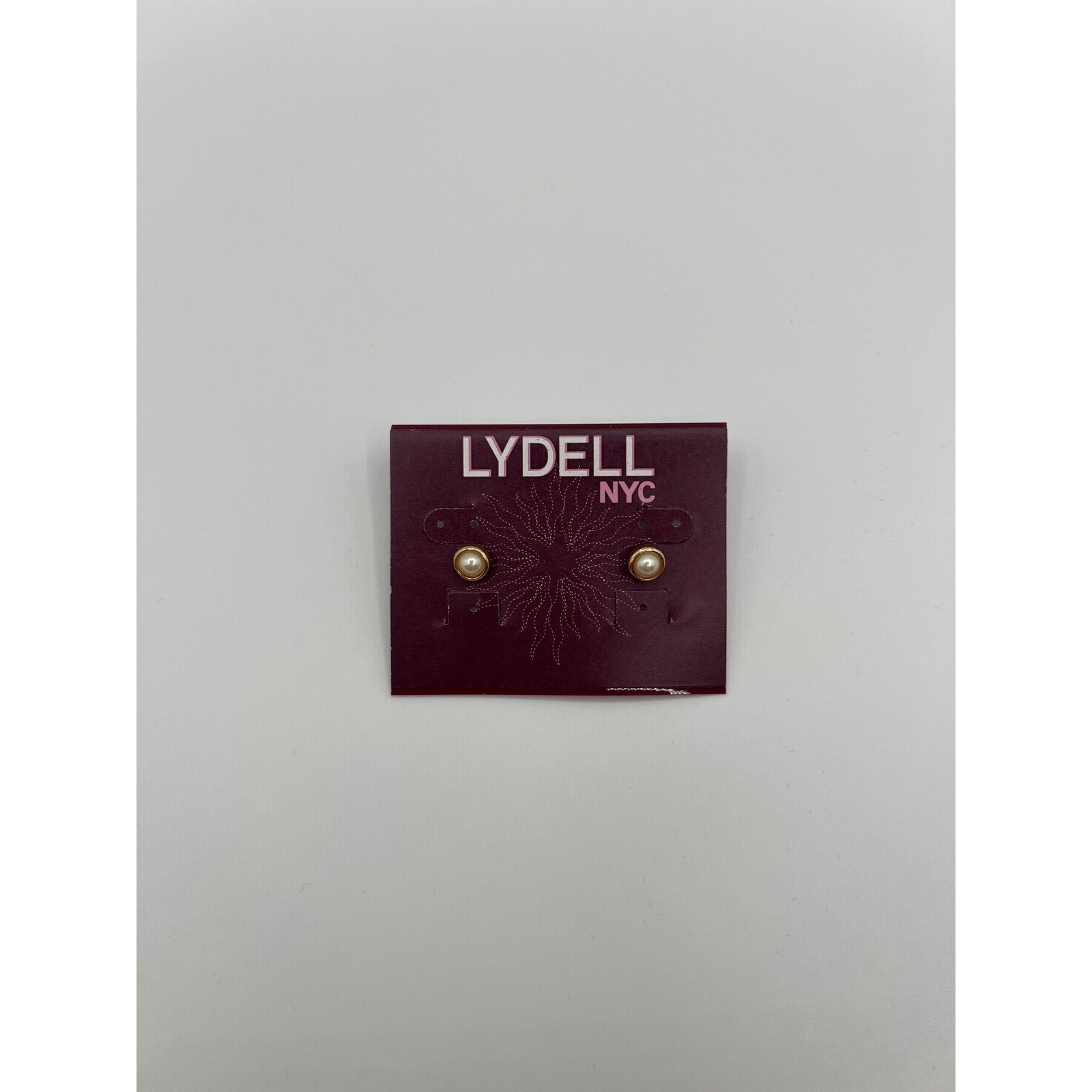Lydell NYC Gold Tone Faux Pearl Stud Earrings Classic Minimalist Jewelry New
