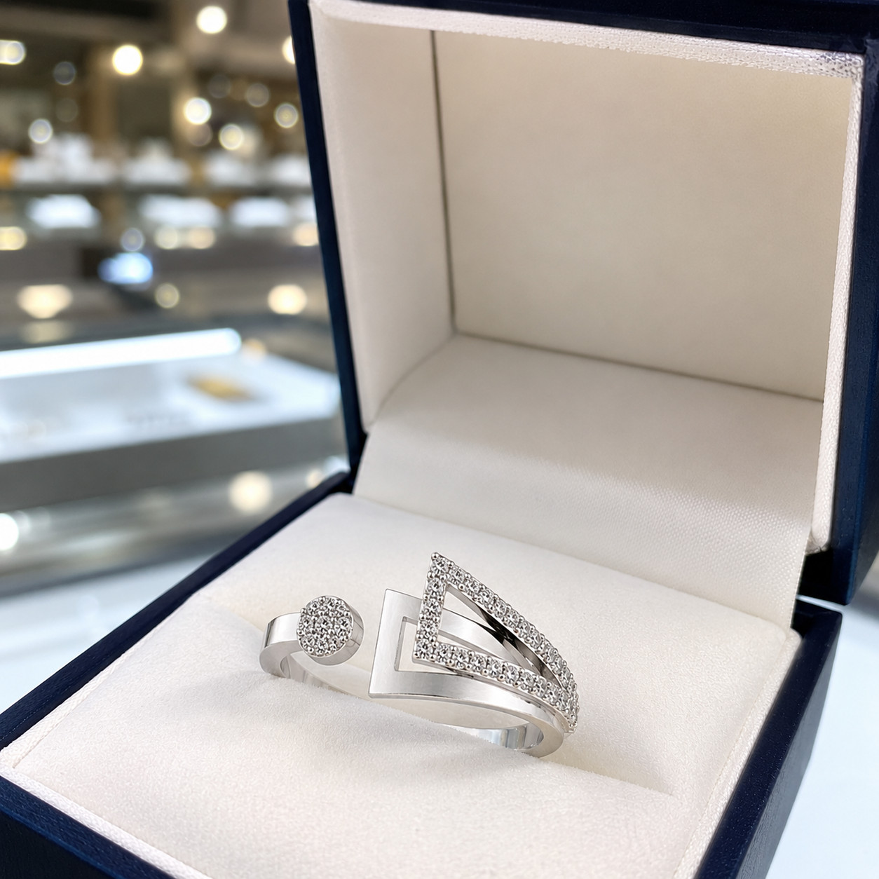 Natural Diamond Round Cut 14K Gifted Engagement Ring Solid White Gold 0.30 Ct