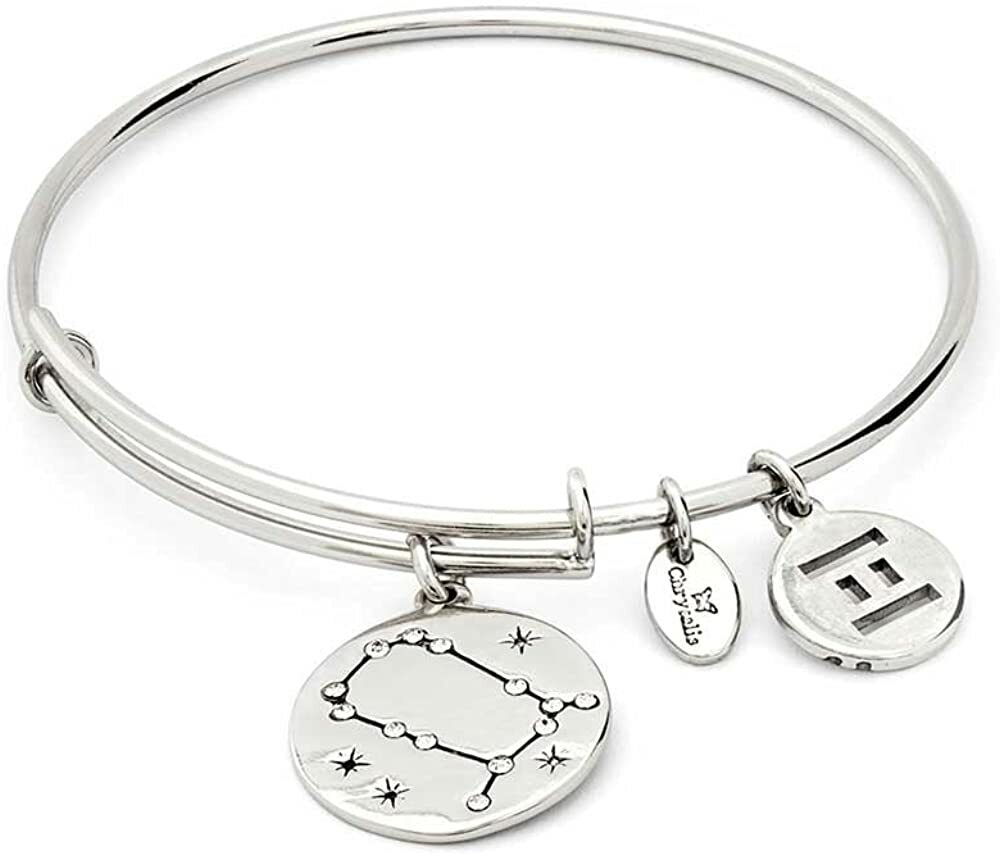 Chrysalis Gemini Expandable Bangle, Rhodium-Plated CRBT1303SP