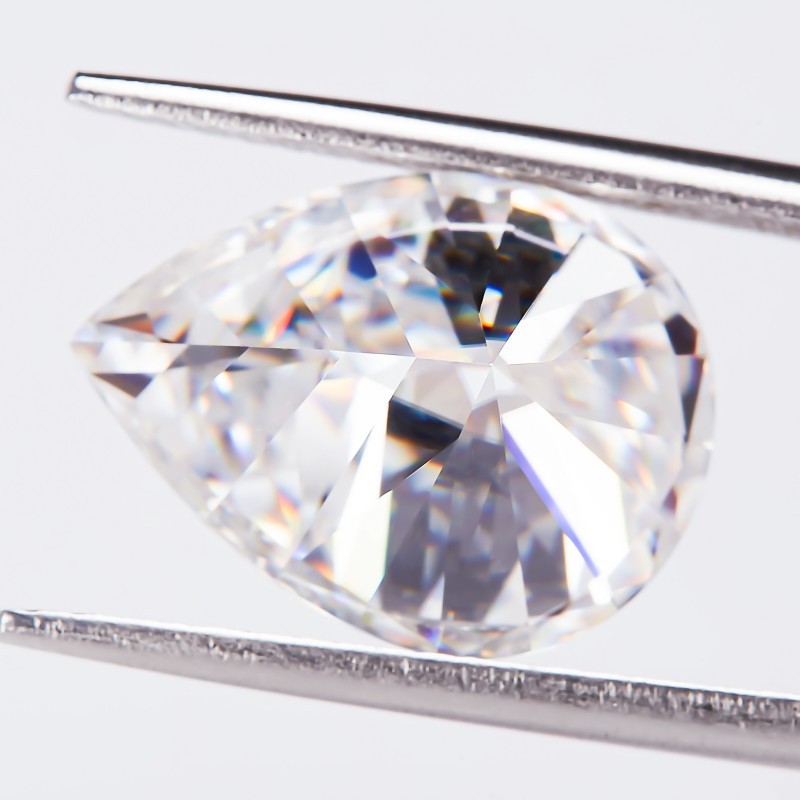 US D Color Pear Cut 0.3-8ct VVS1 GRA Certificate Sparkling Lab-Grown Moissanite