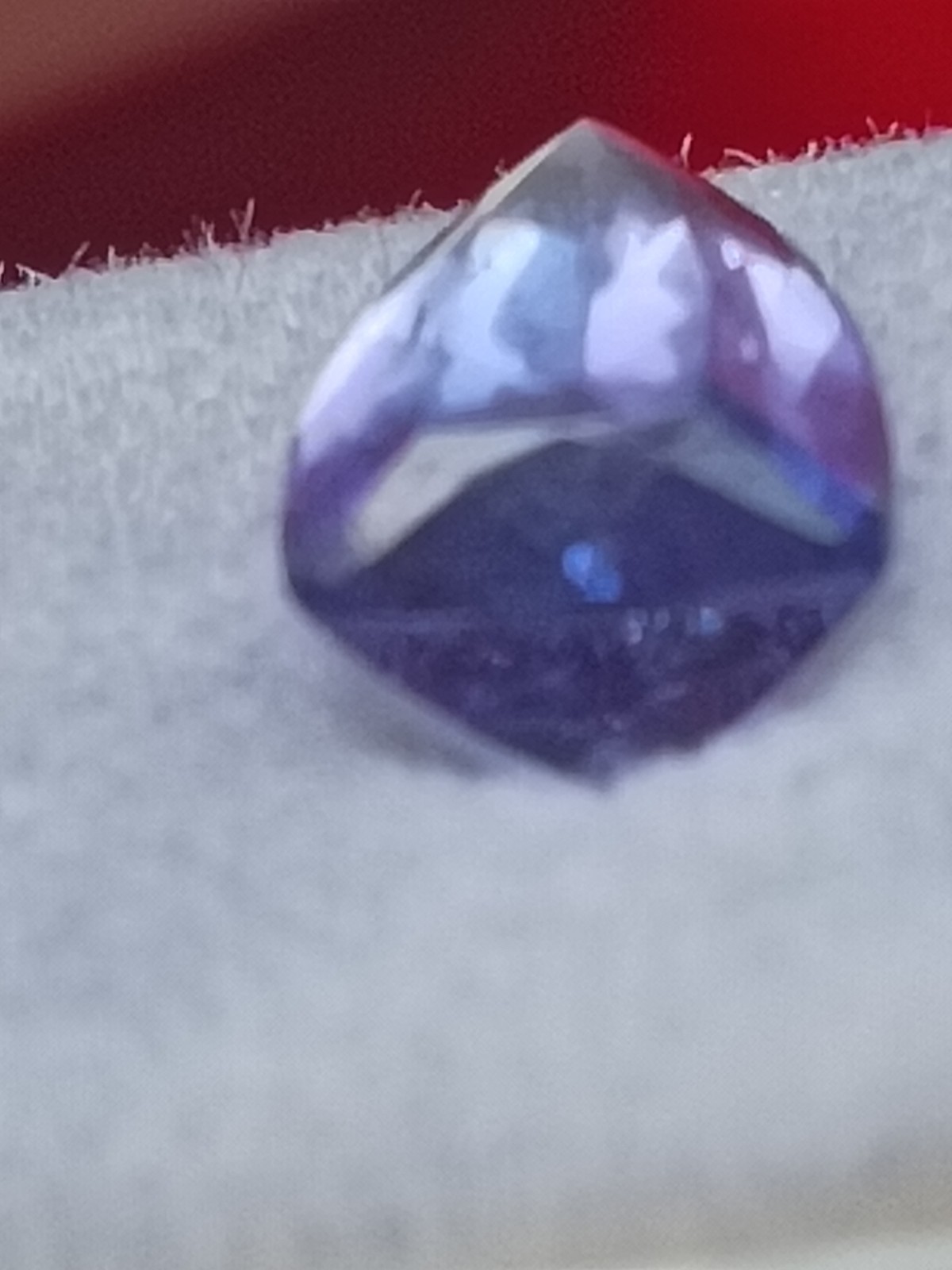Natural Tanzanite Trillion Cut Blue/Purple Transparent 6x16mm 2.80ct 1pc
