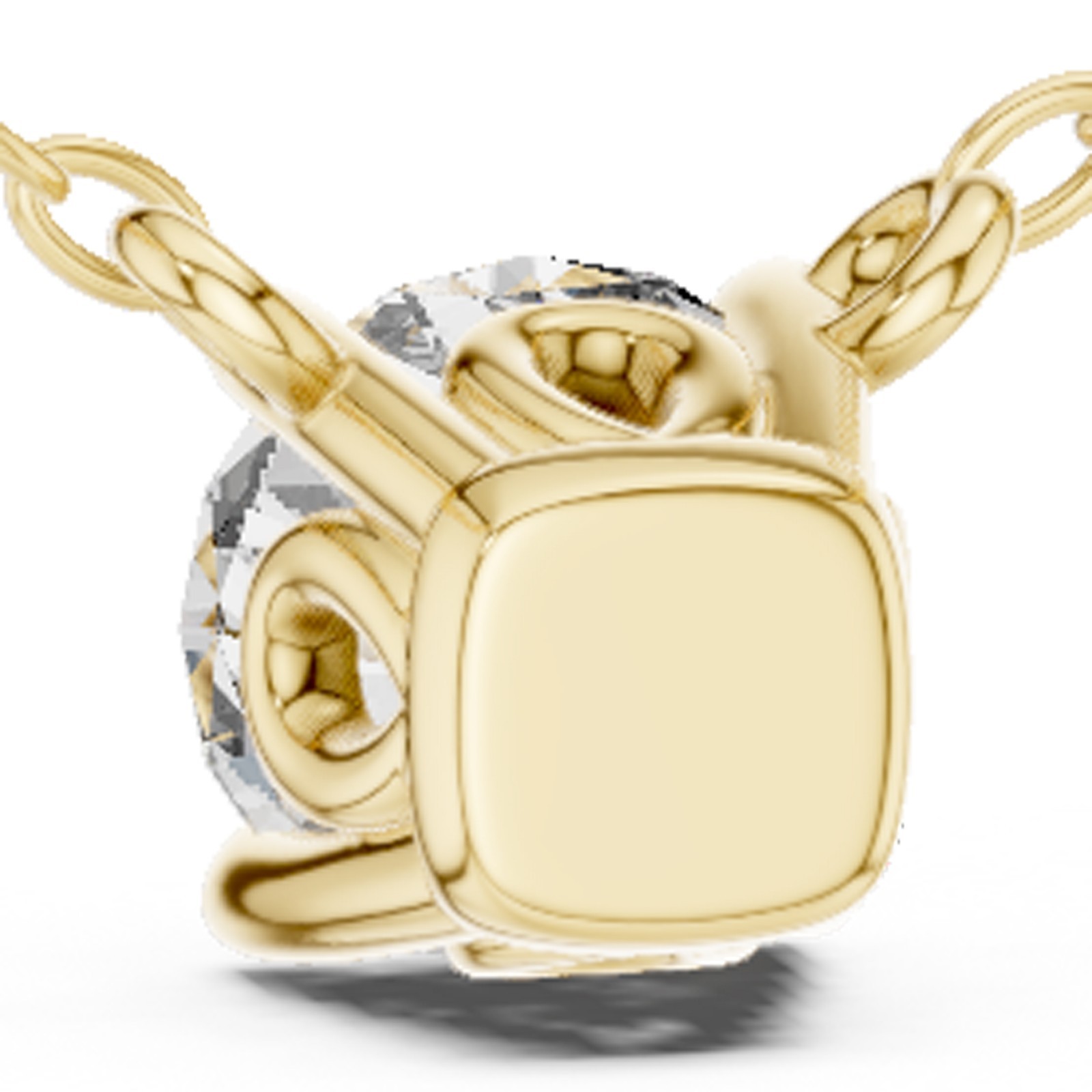 Certified Lab Grown Diamond Women Statement Occasions Pendant 14K Gold Over