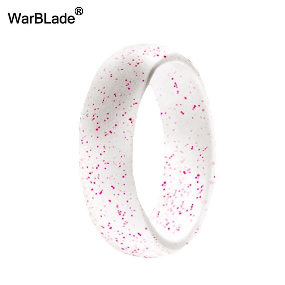 WarBLade 5.7mm Food Grade FDA Silicone Rings For Women Wedding Rubber Bands