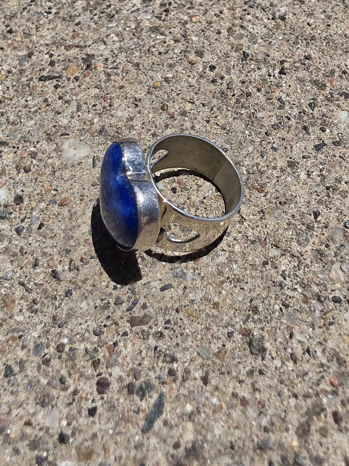 MINE FINDS BY JAY KING DTR Lapis Lazuli Heart Sterling Silver Ring Size 6