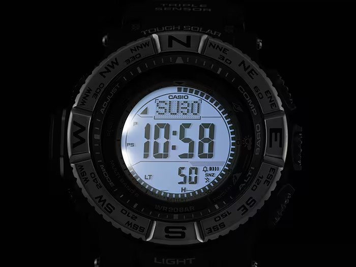 Casio Pro Trek Gray Men Wristwatch PRW-3500-1CR (retails for $365)