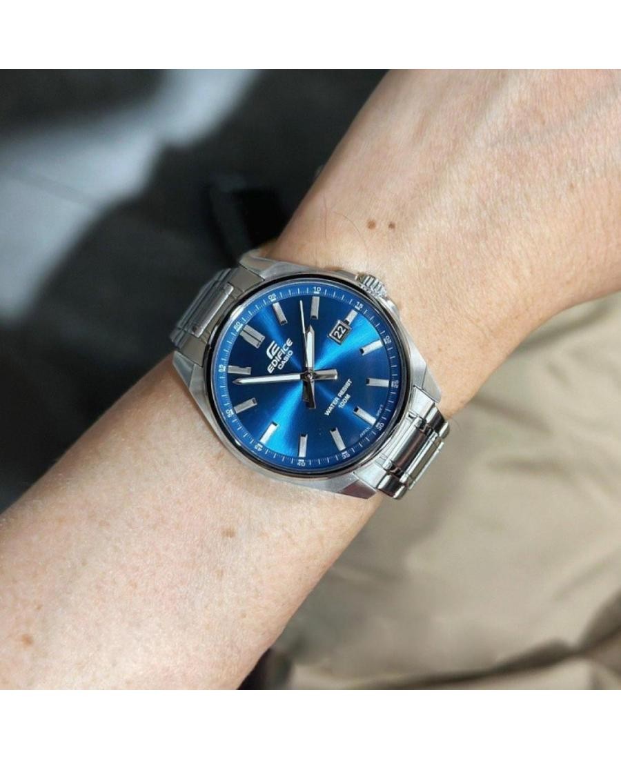 CASIO Men Analog Quartz Casual Watch Classic Dress Blue Dial Waterproof Round Sp