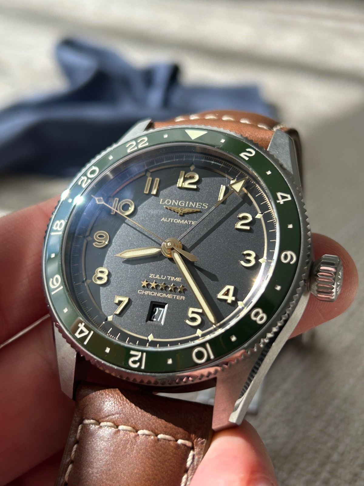 Longines Spirit Zulu Time GMT Anthracite Men’s Watch – L3.812.4.63.2