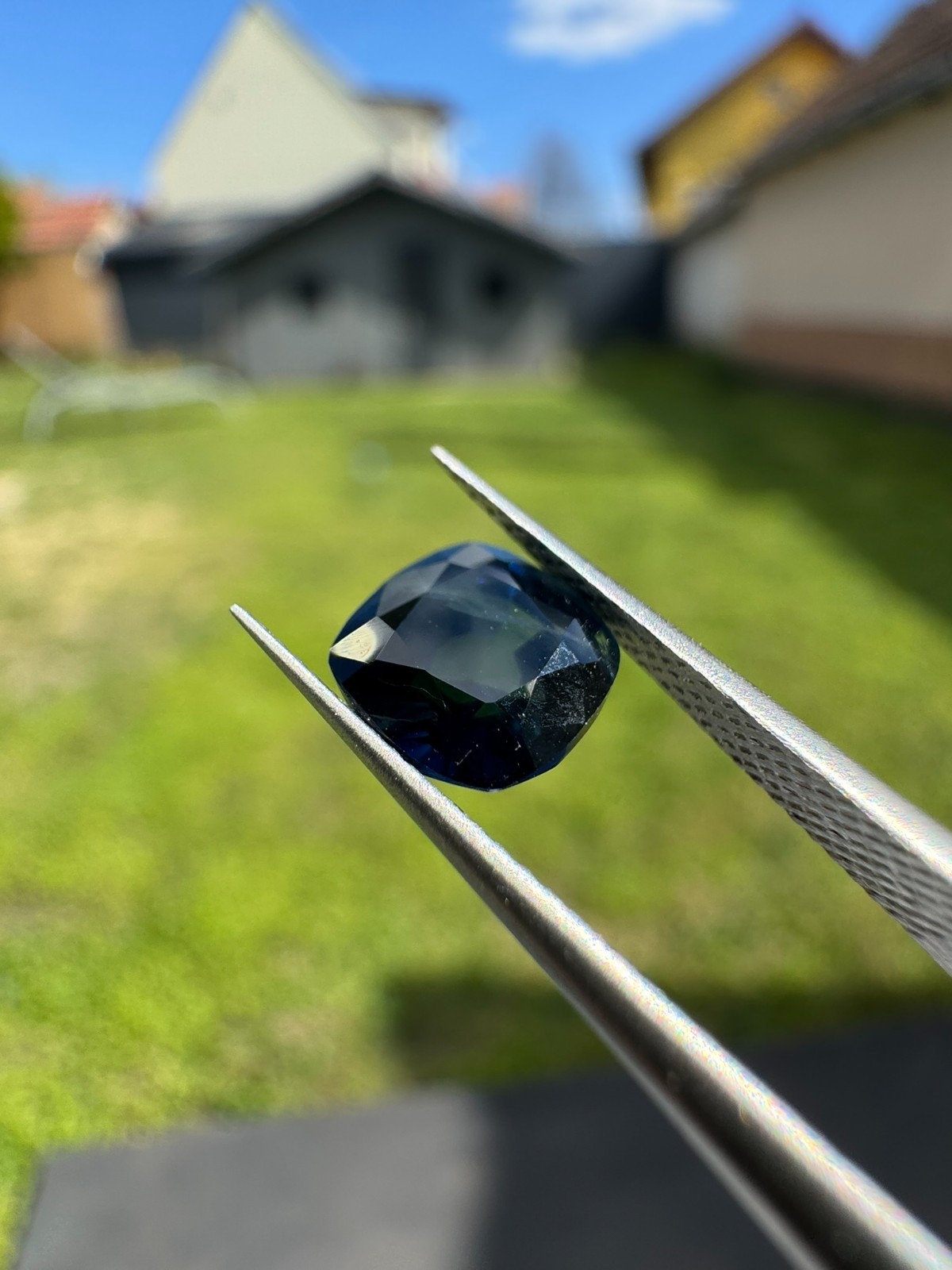 Natural No Heat Blue Sapphire 1.66ct Cushion Cut GRA Certified