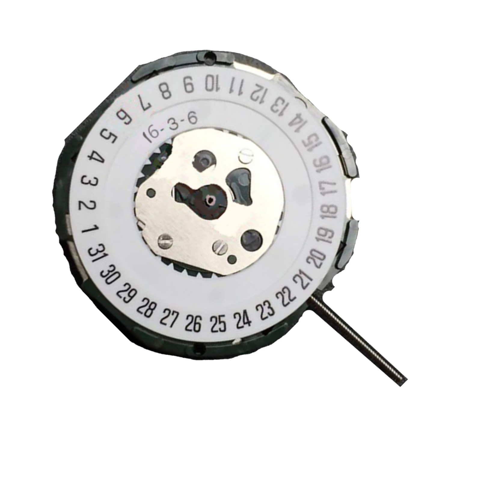 Quartz Watch Movement with Battery Stem Hour Wheel Date @6 for Miyota 2115 Parts