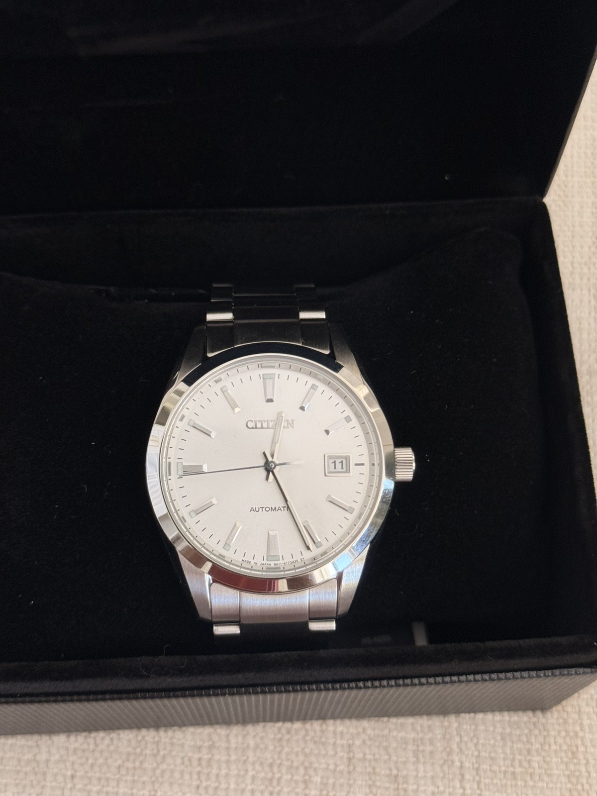 Citizen NB1050-59A 38mm JDM Men’s Watch, Silver/White, Brand New