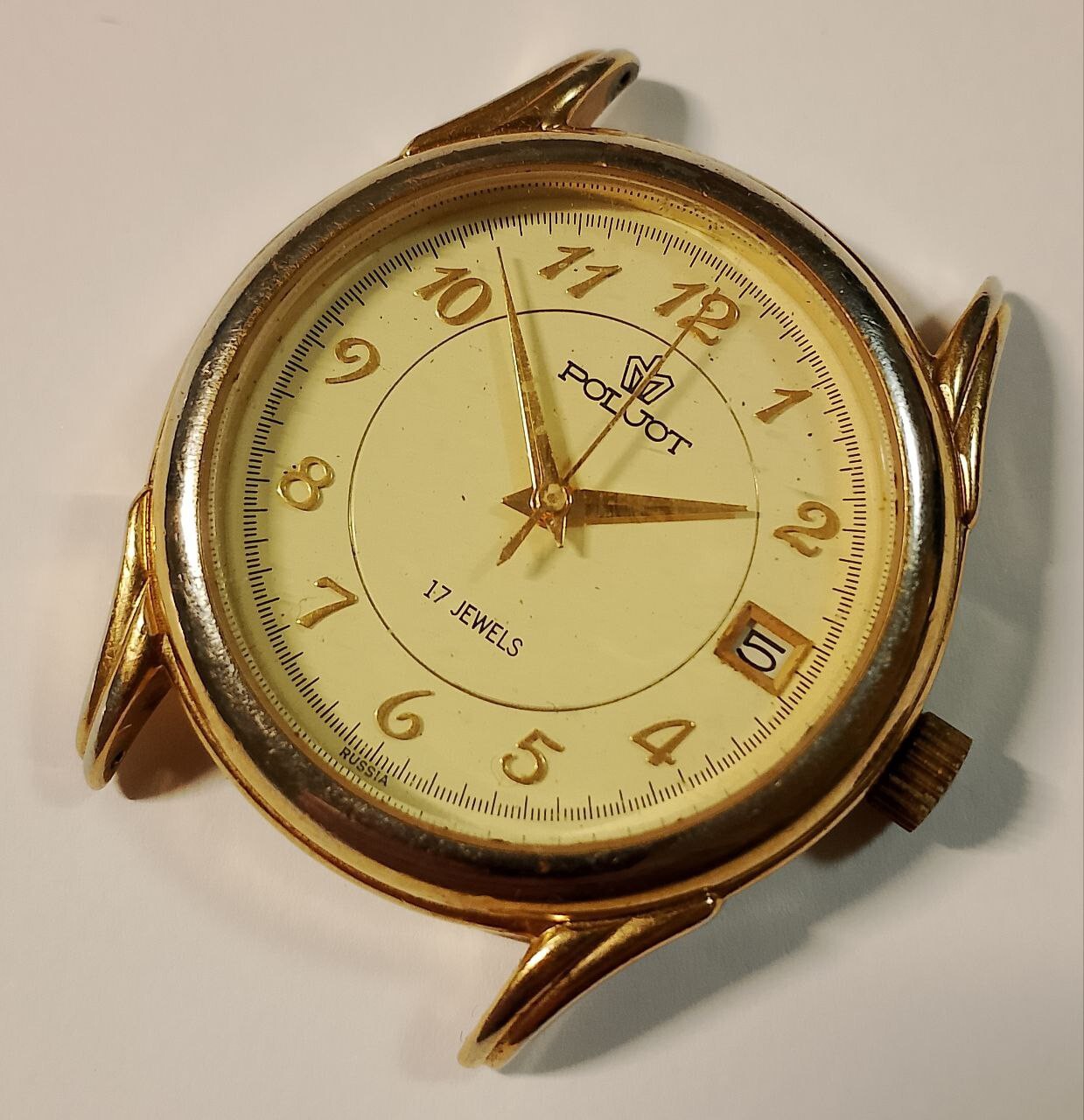 POLJOT 2614 Vintage Russian Mechanical Wristwatch 17 jewels USSR Serviced