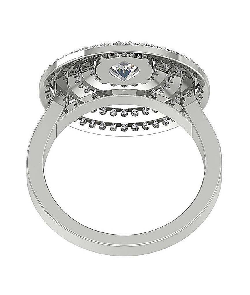 2.00 Ct Right Hand Anniversary Ring Round Cut Diamond 14K Yellow Gold Prong Set