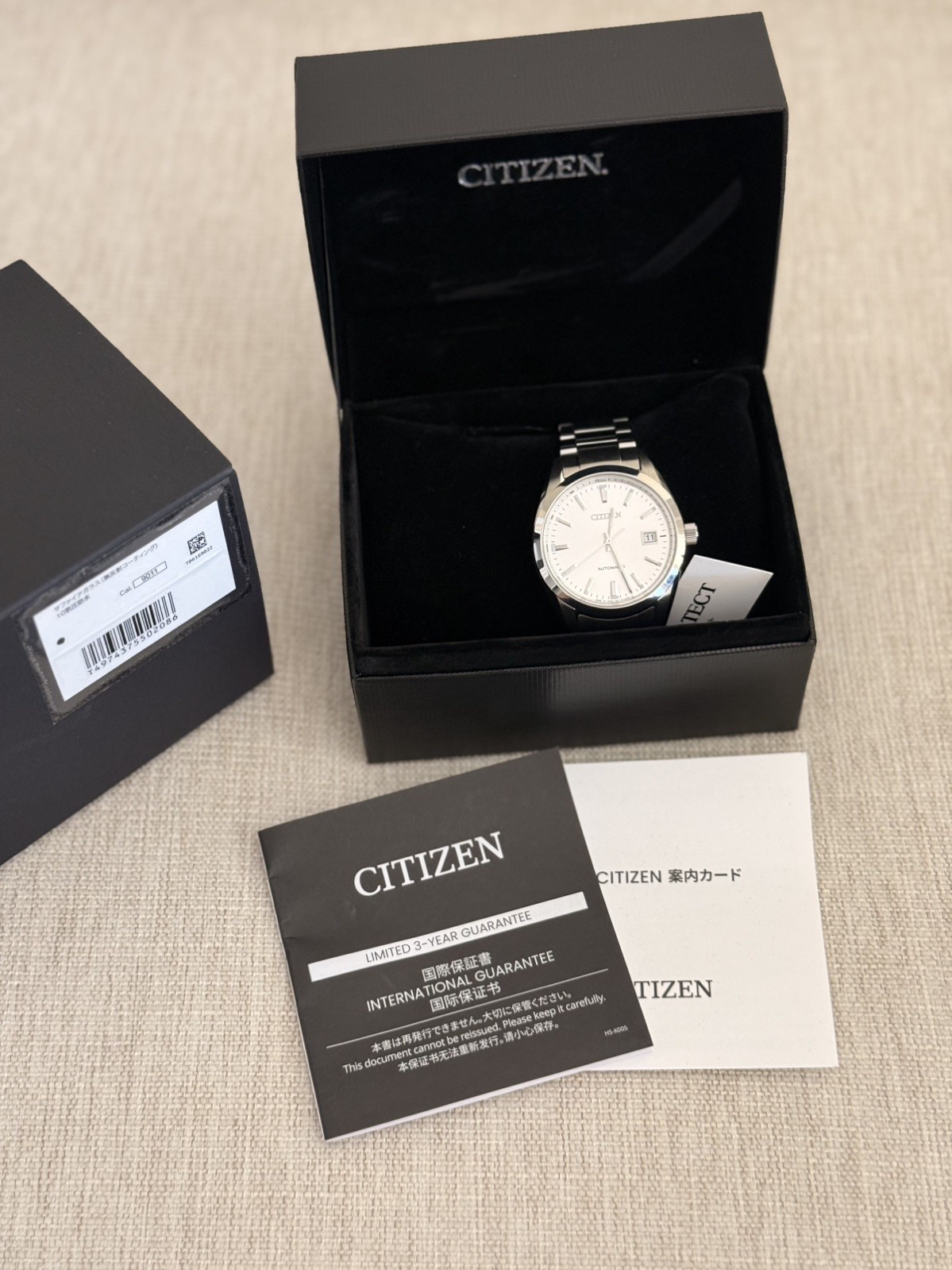 Citizen NB1050-59A 38mm JDM Men’s Watch, Silver/White, Brand New