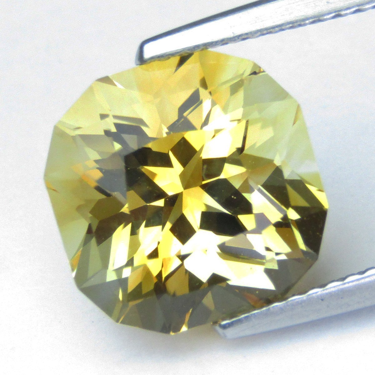5.43Cts Genuine Natural Citrine 11mm Cushion Cut Loose Brazil Gemstone Ref-VIDEO