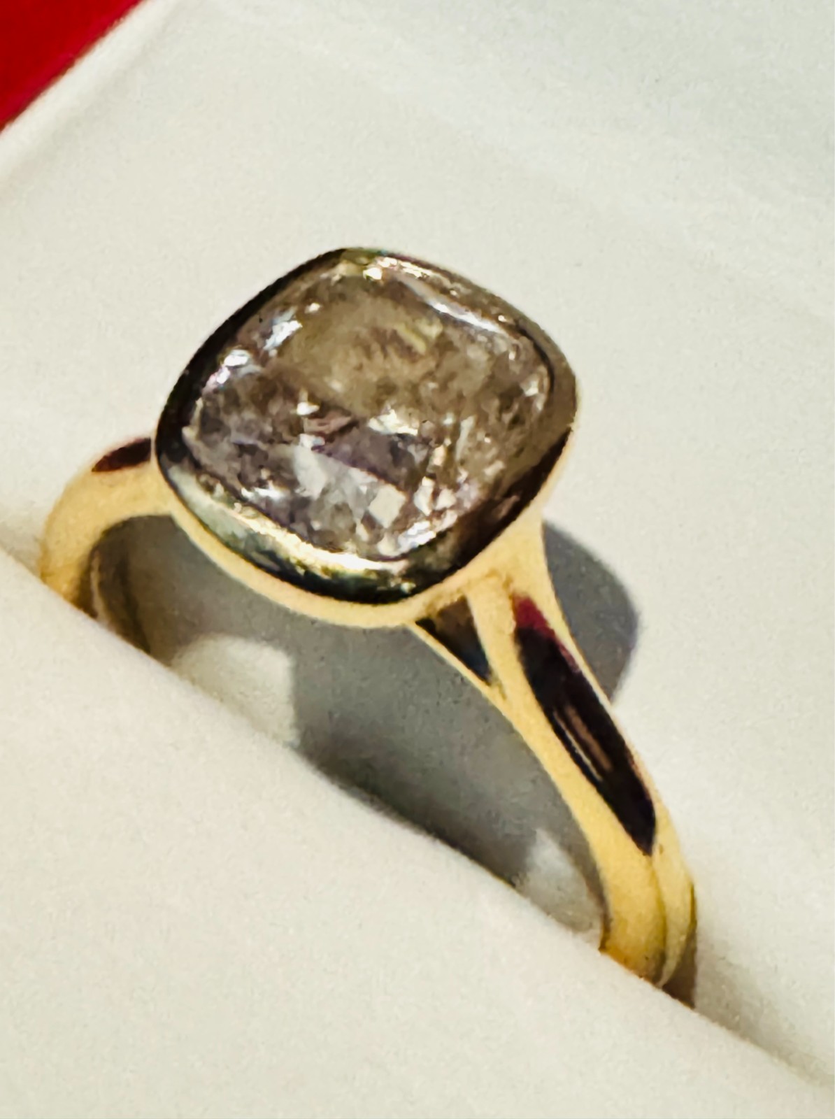 2.51ct GIA CERTIFIED 18K YELLOW GOLD ENGAGAGMENT RING – Size 6 🔥