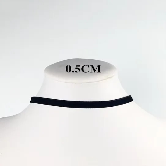 Black Velvet Choker Necklace Korean Punk Gothic Collar Women Fashion Jewelry
