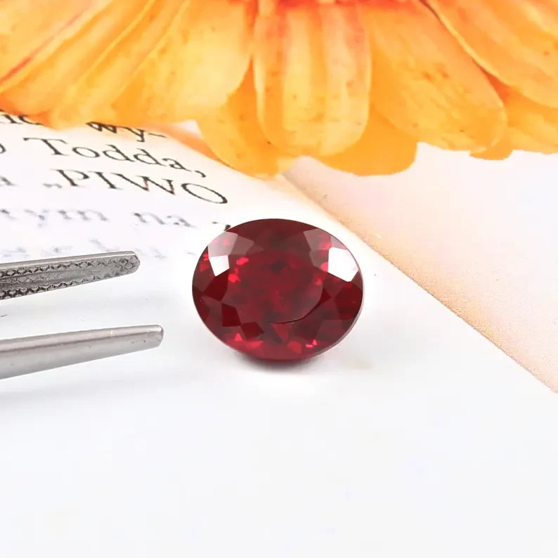 9.54 Ct Burmese Red Ruby Natural Certified Oval Cut Loose Gemstone
