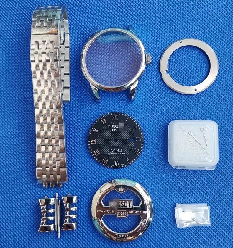 For DIY39.5mm Watch Steel Case kit For 2824 2130 pt5000 Movement