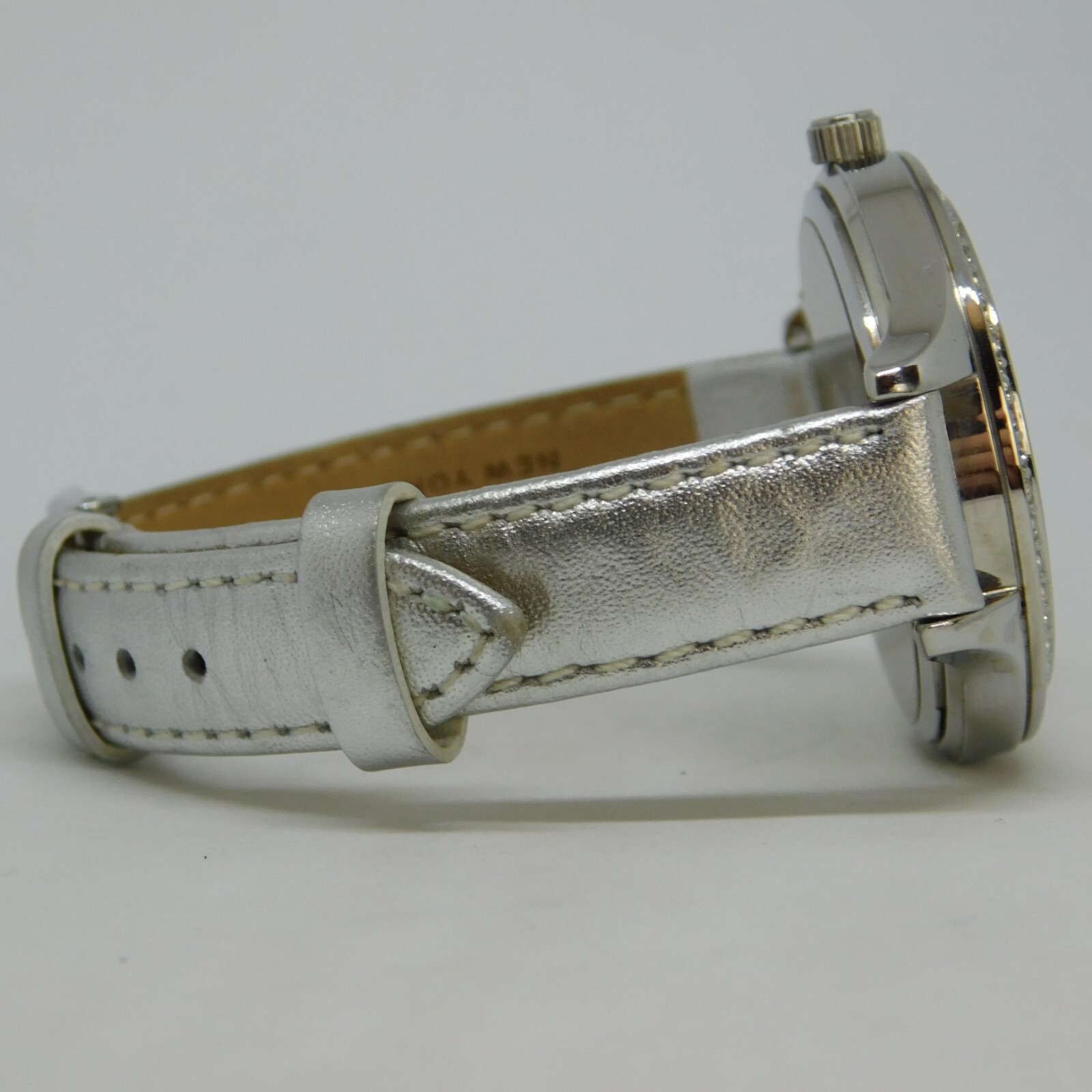 Caravelle New York by Bulova B4 Genuine Leather Quartz Women’s Watch New Battery