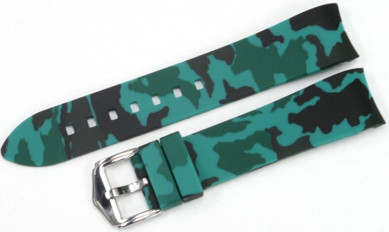 CURVED END SILICONE WATCH BANDS 9 COLORS RUBBER STRAP 18,19,20,21MM,22MM,24mm,