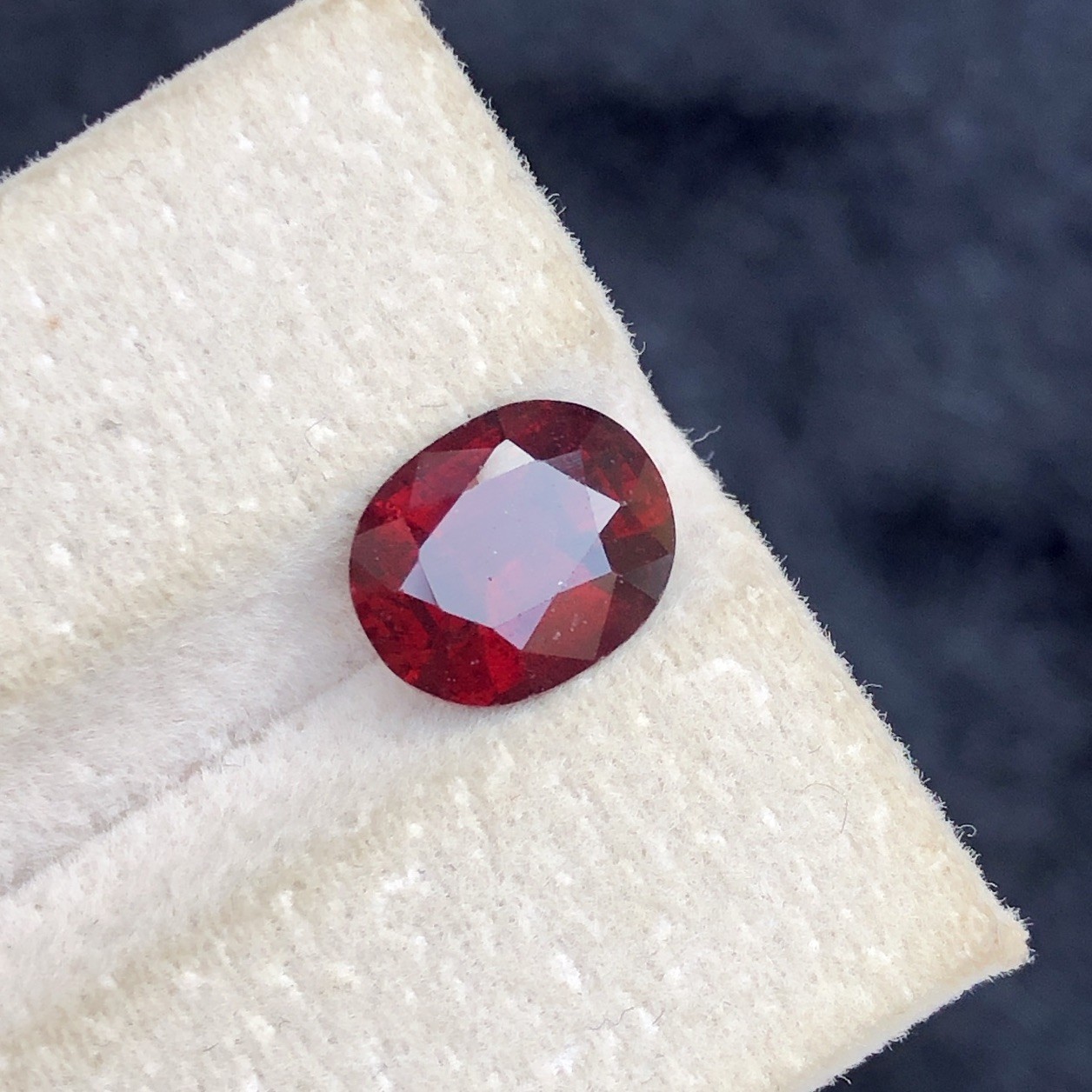 3.17 Ct Natural Faceted Rhodolite Garnet From Tanzania
