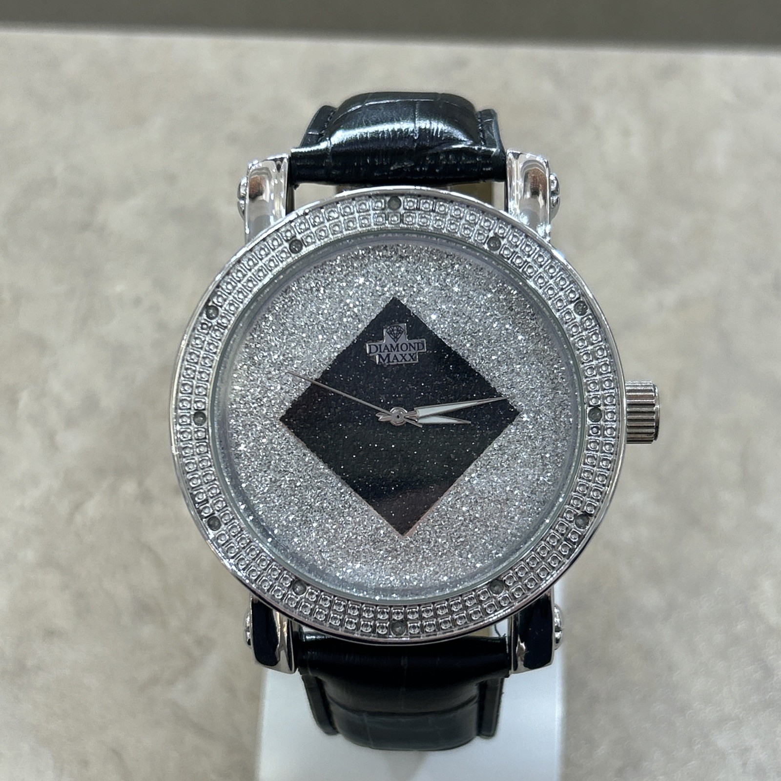 New Diamond Maxx Stainless Steel Watch- With Lab Created Diamonds