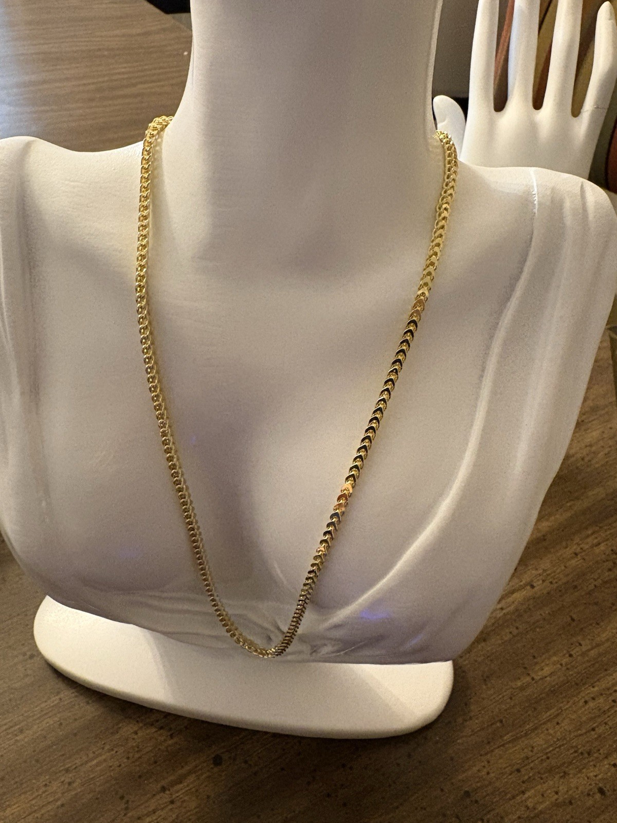 2.8mm Gold-Over 925 Sterling Silver Franco Chain, 18 inch, 8.9 Grams