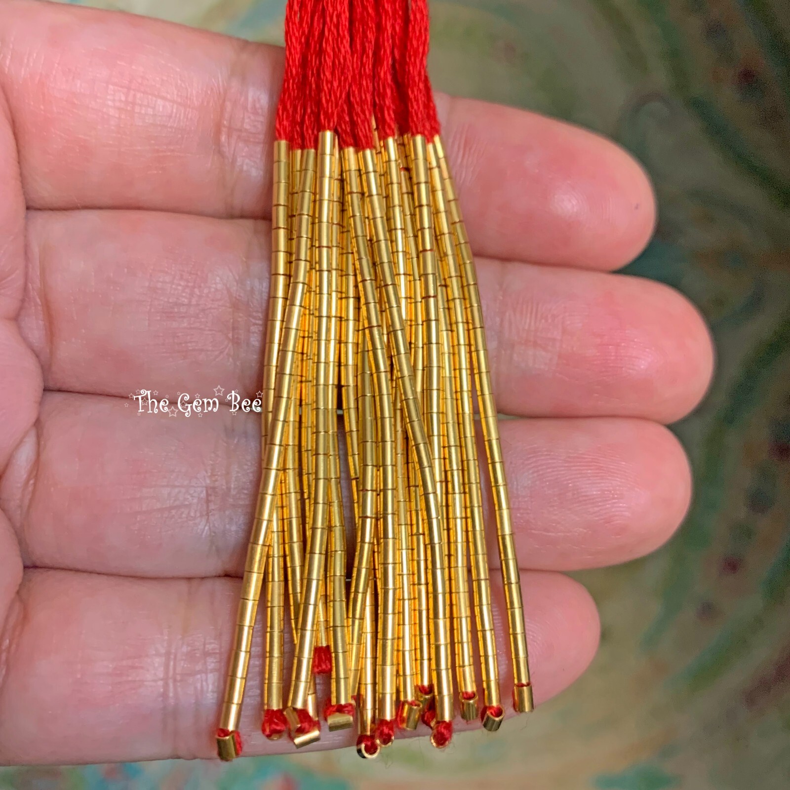 1.5MMx2MM 18k Solid Yellow Gold Crimp Tube Beads (10)