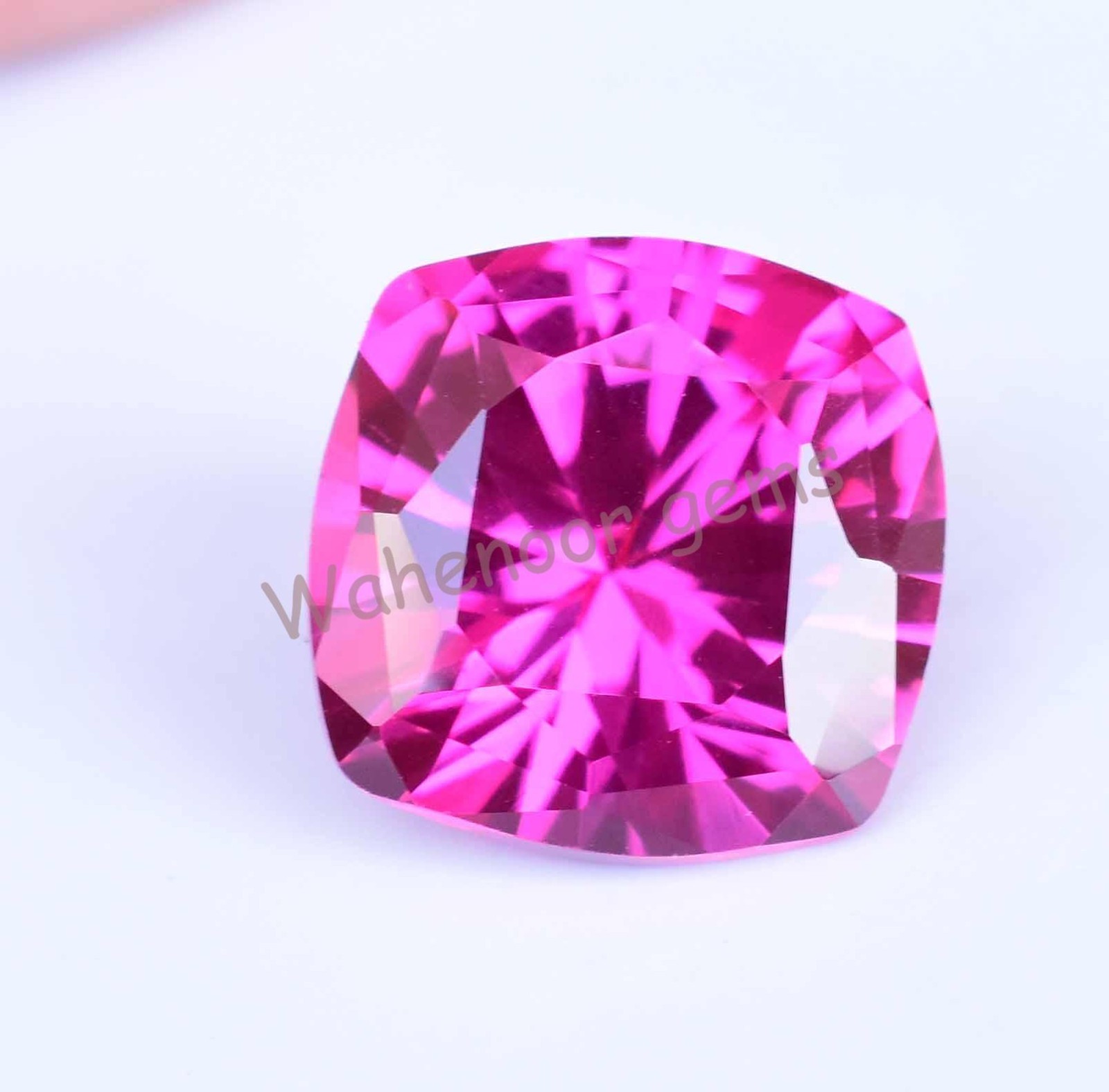 Flawless Natural Pink Ruby 14.75 Ct Cushion Master Cut Certified Mogok Gemstone