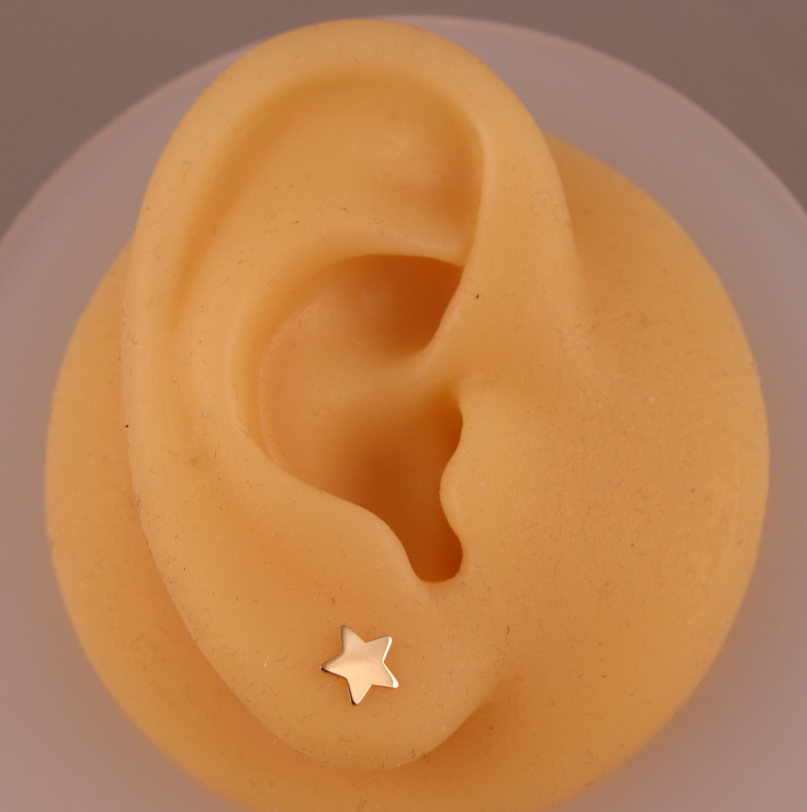 Genuine 9ct Gold Star Stud Earrings Plain Star Earrings a Pair Gift Boxed