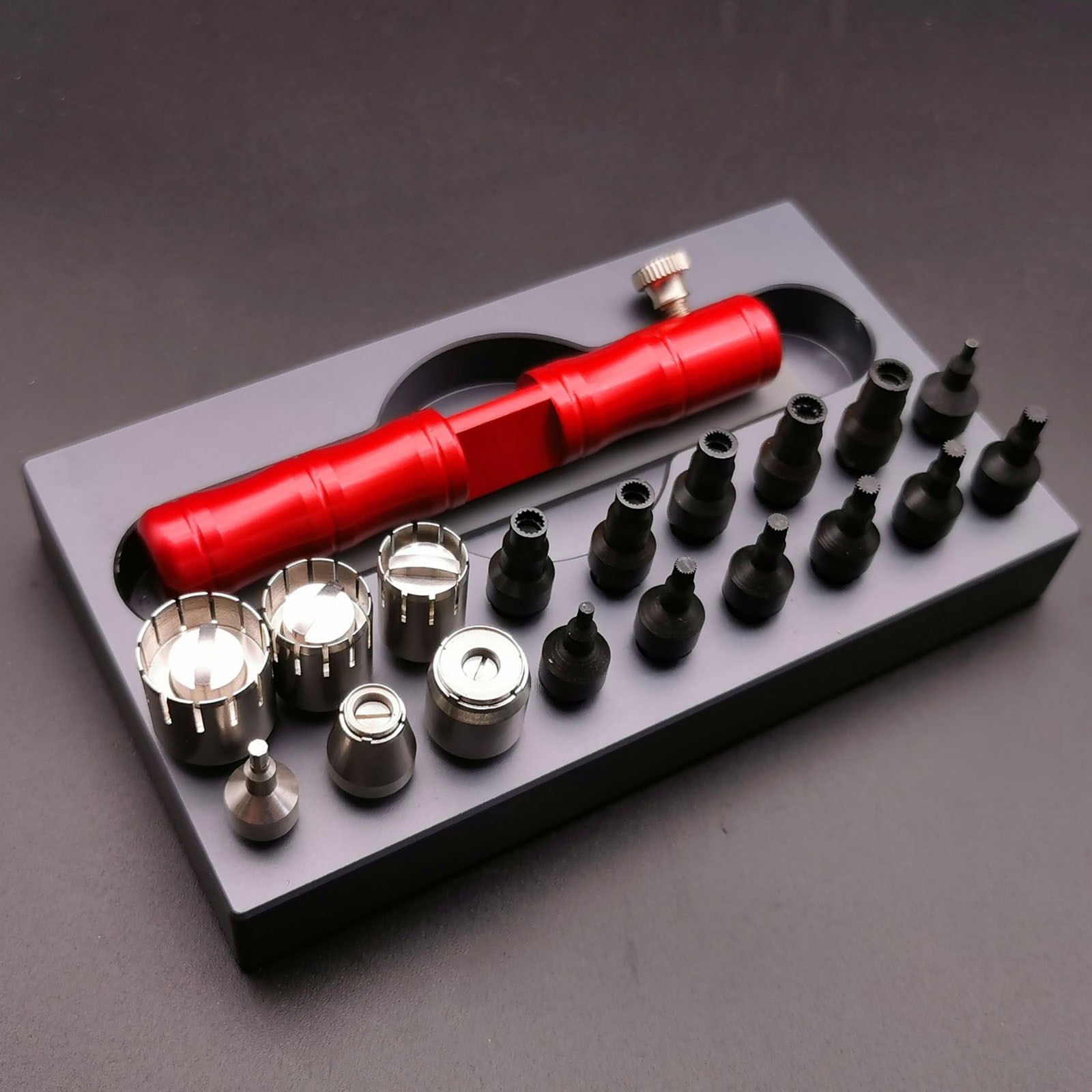 Watch Crown Tube Tool &Nozzle Remove Install Pusher Battery Case For Rolex Watch