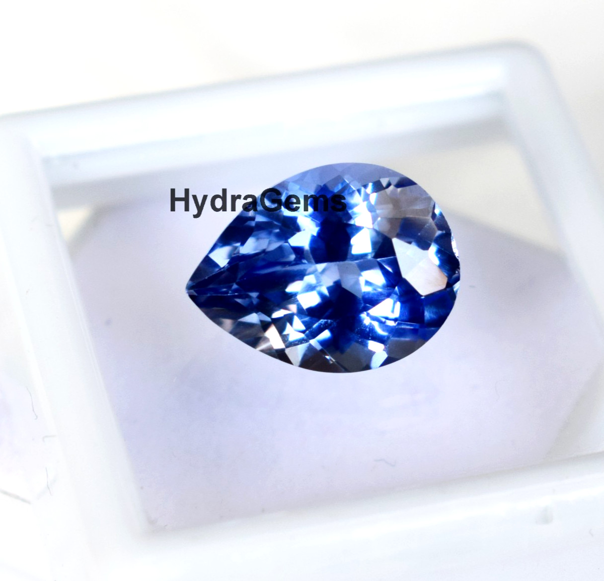 5.85Ct Natural Ceylon Blue Sapphire Pear Cut Cornflower Certified Loose Gemstone