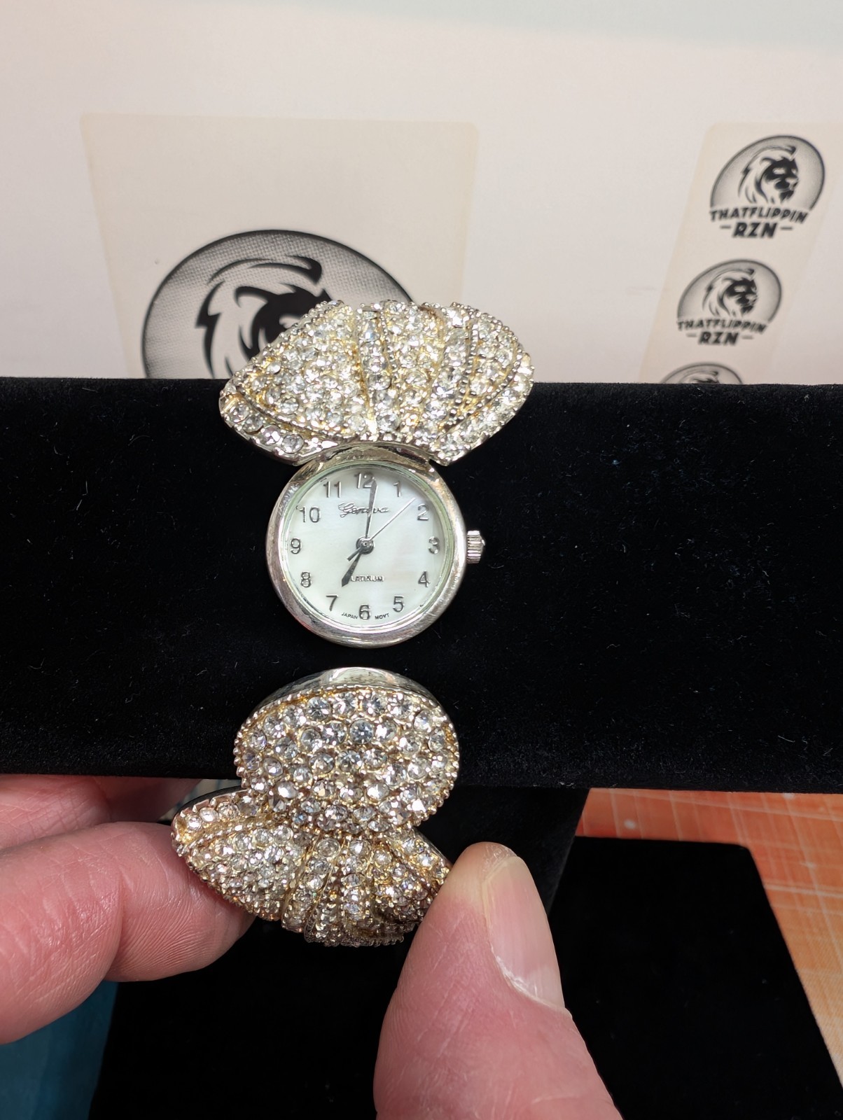 Geneva Platinum brand locket-style watch For Parts Or Repair