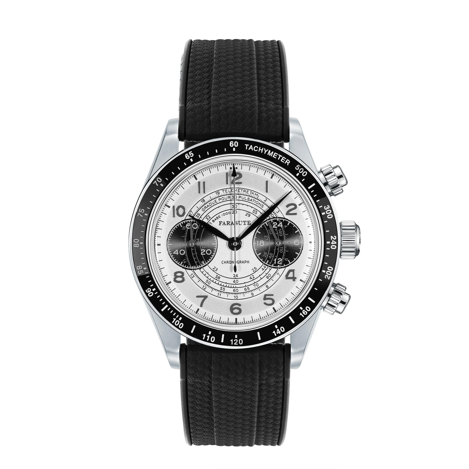 FARASUTE VK64 Chronograph Men’s Watch 10ATM Waterproof Stainless Steel 39mm
