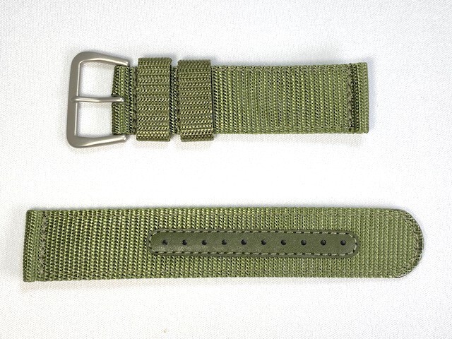 Seiko Genuine Nylon Band 22mm Green 4A212AL for SNZG09JC/7S36-03J0