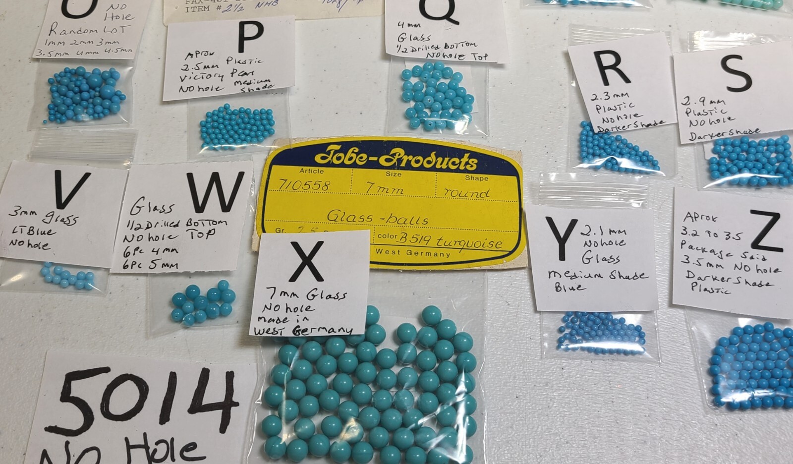 Vtg No Hole 1mm 2mm 3mm + Turquoise Color Bead Rhinestone Jewelry Craft Repair