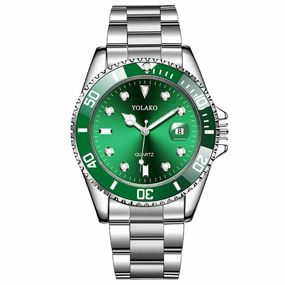 Classic Luxury Men’s Stainless Steel Casual Analog Date Quartz Wrist Watch UK