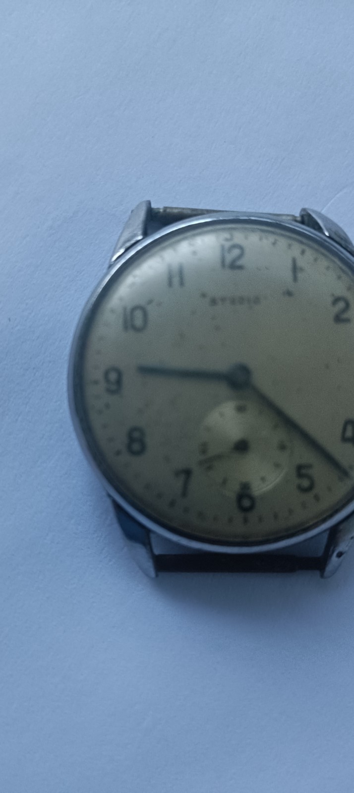 Antique old men wristwatch Studio fond acier inoxydable