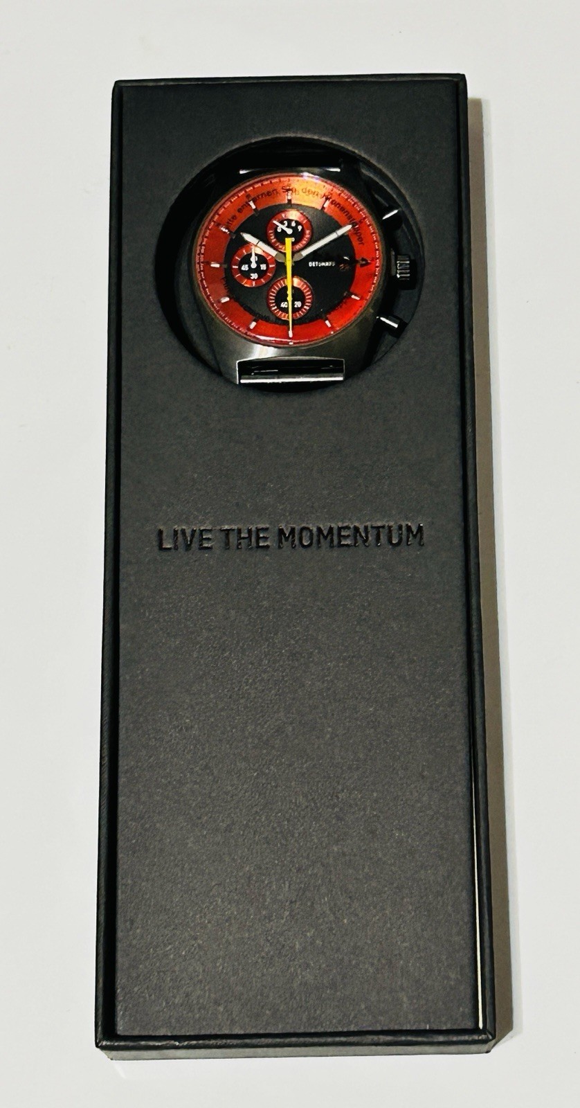 DETOMASO D10 CHRONOGRAPH GRAY ORANGE Edelstahl Grau gebursret