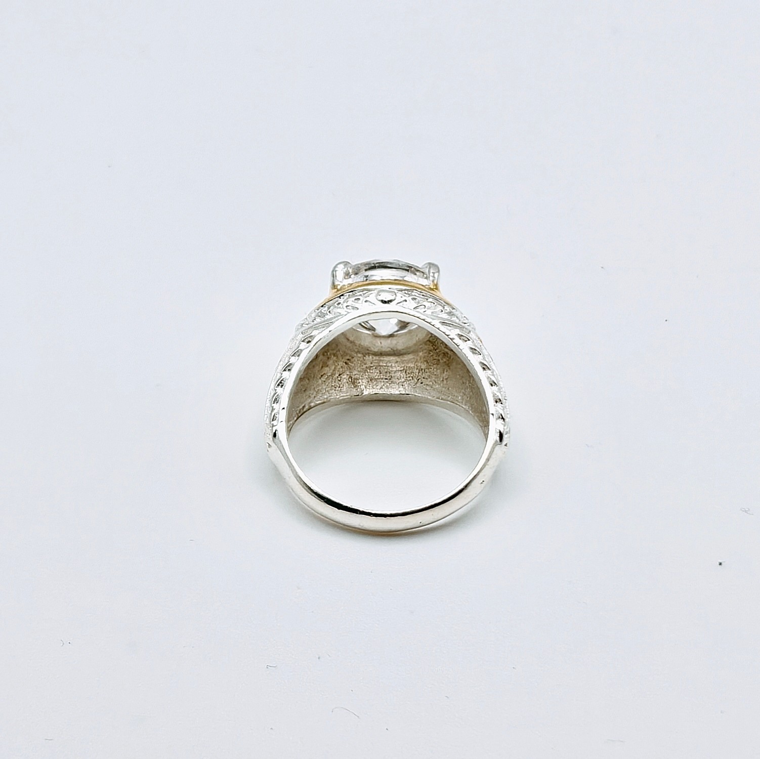 Rare 4.50 Ct Certified Treated White Diamond Solitaire, 925 Silver Rings