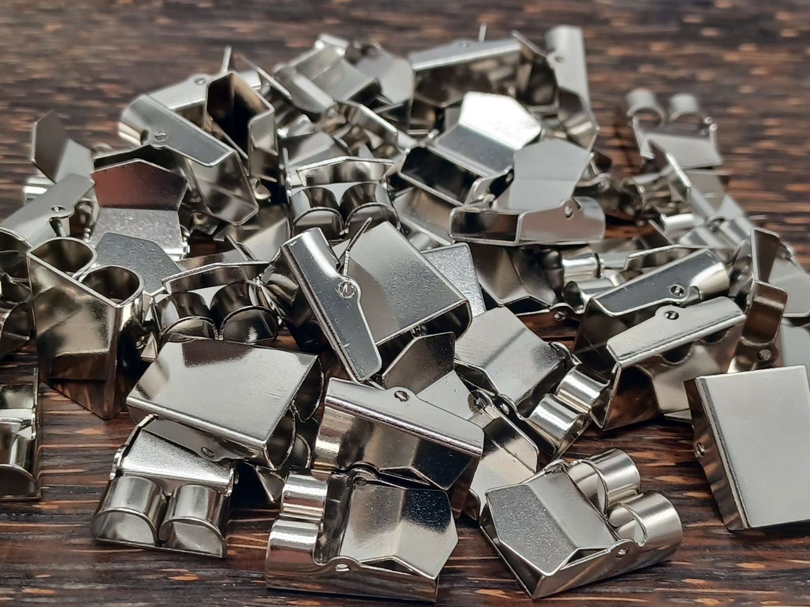 Silver Adjustable Bolo Slides (10 Pieces) (Made Of Steel)