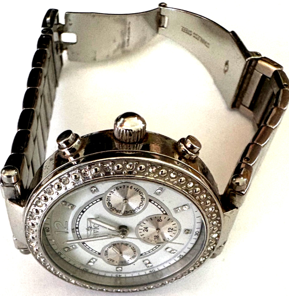 INVICTA MOD 21386 ANGEL,100MT, CHRONOGRAPH, FLAME-FUSION XTAL,TRITNITE NITE GLOW