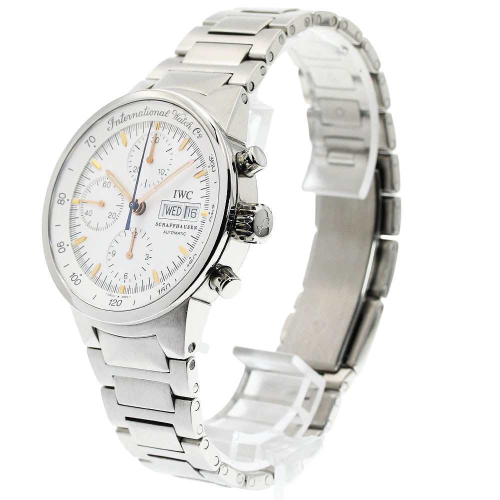 IWC SCHAFFHAUSEN GST chronograph IW370713 Day date Silver Dial AT Men’s_962520