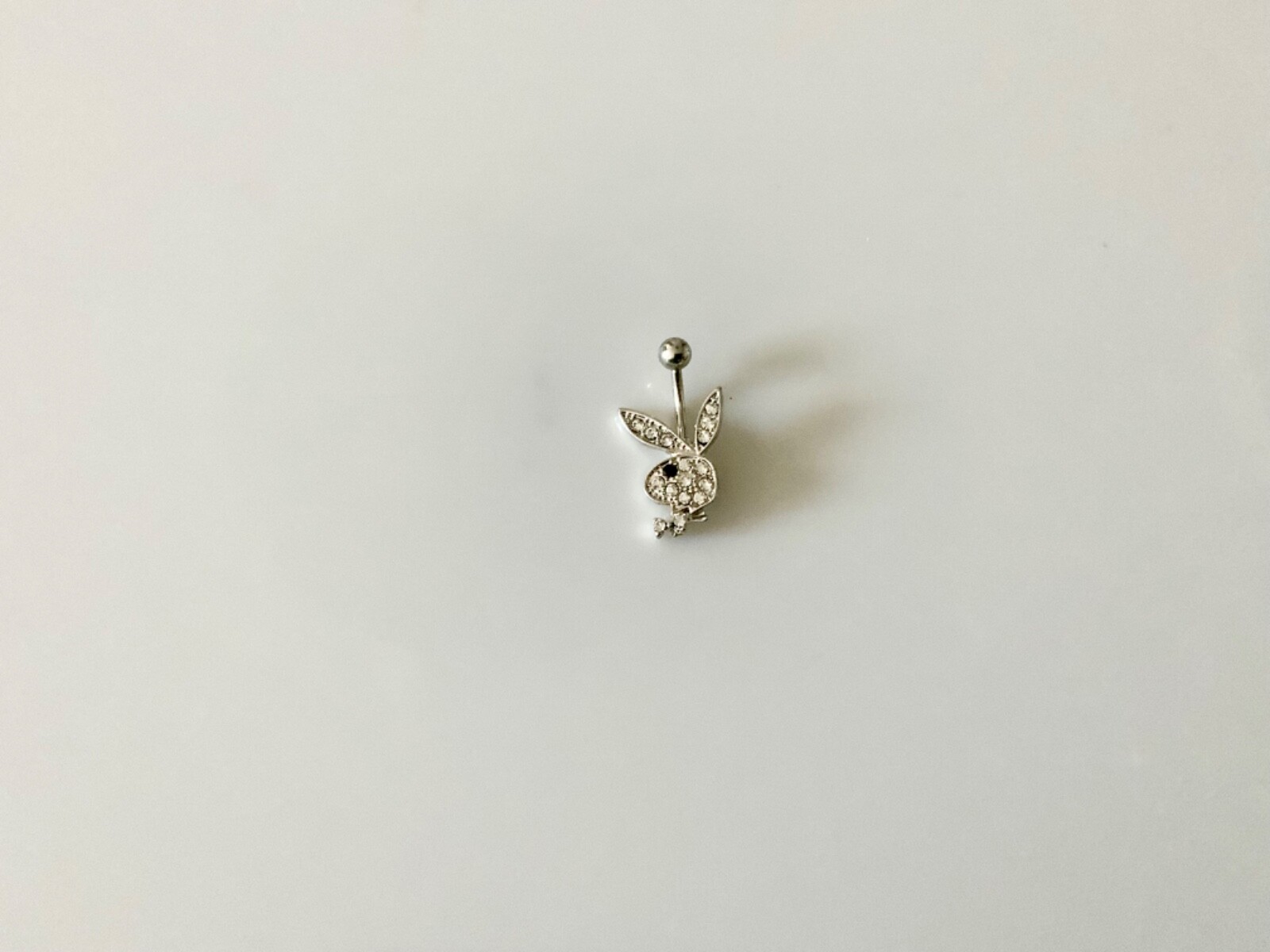 Bunny Playboy Style Rabbit Charm Belly Button Navel Ring Body Jewelry Piercing