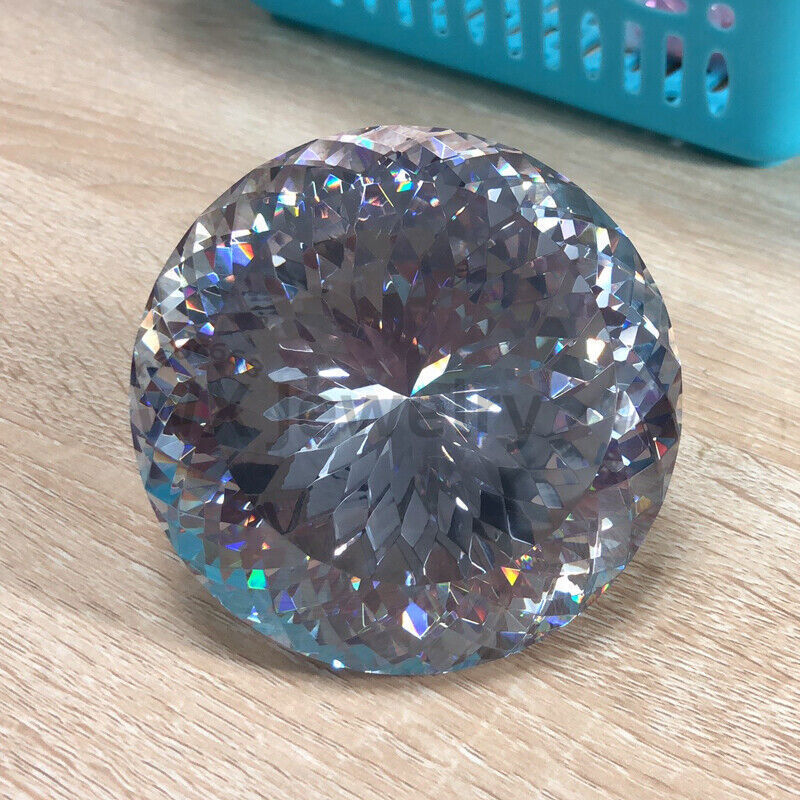 Top Quality 15mm-100mm Round White 5A Loose Cubic Zirconia Large Size Gemstone