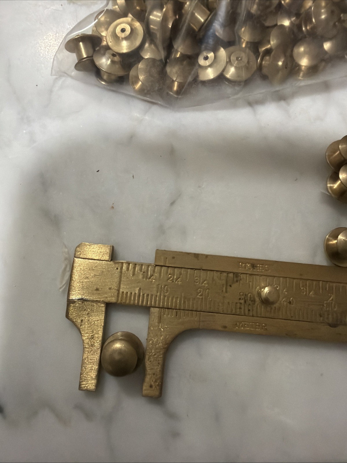 144 Deluxe Brass Flathead Pin Backs Clasp Clutch Catch Findings