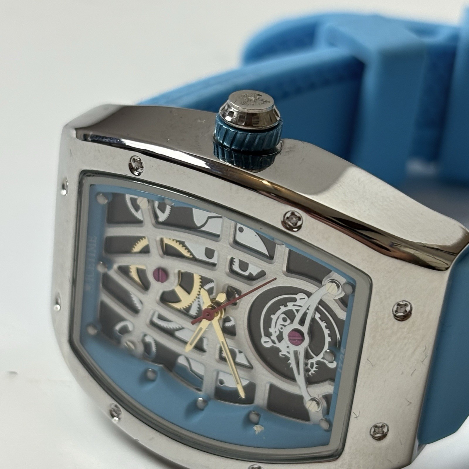IceTime 33mm Blue Dial Steel Ladies Luxury Watch 0.10ct Diamonds IT25