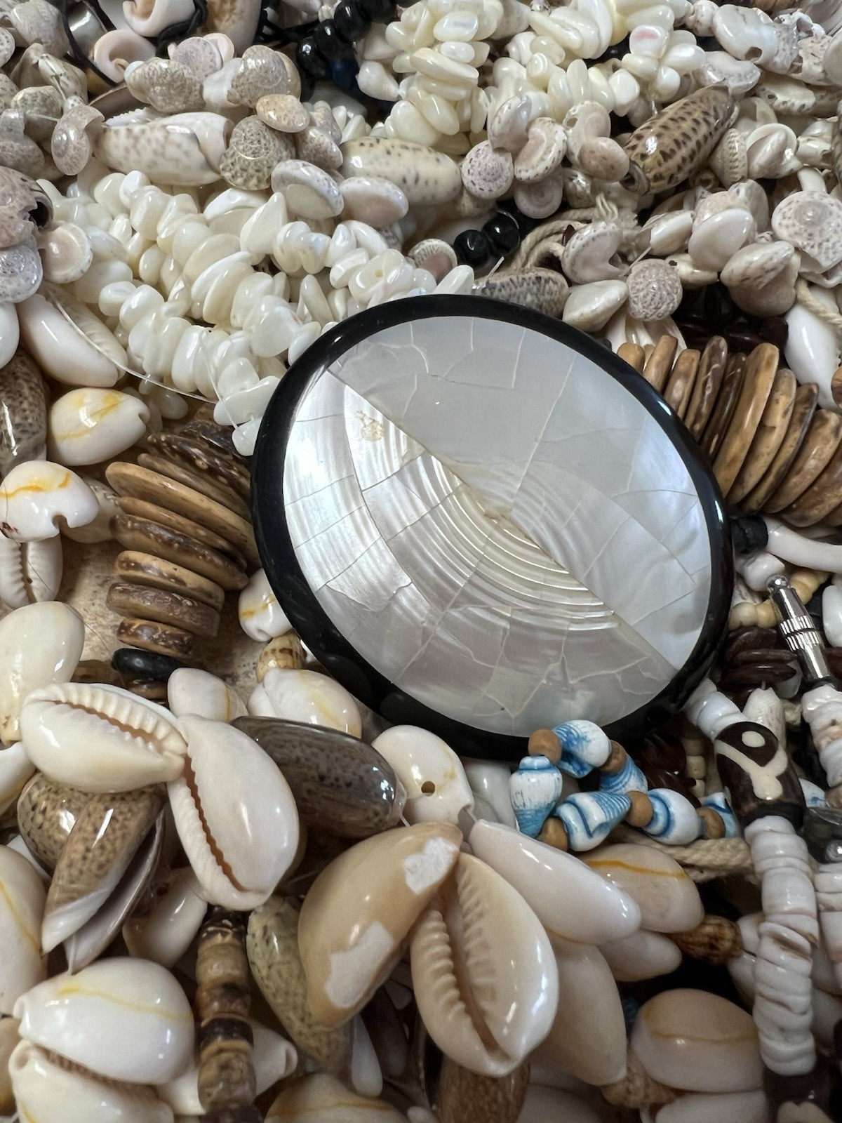 3 Lbs Lot Seashell Shell Pukka Cowrie Jewelry Strands Necklaces Bracelets SS1